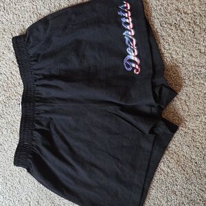 Dezrats Black Athletic Shorts Lightweight Elastic Waist